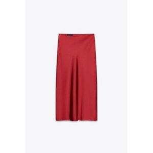 ZARA SATIN MIDI SKIRT